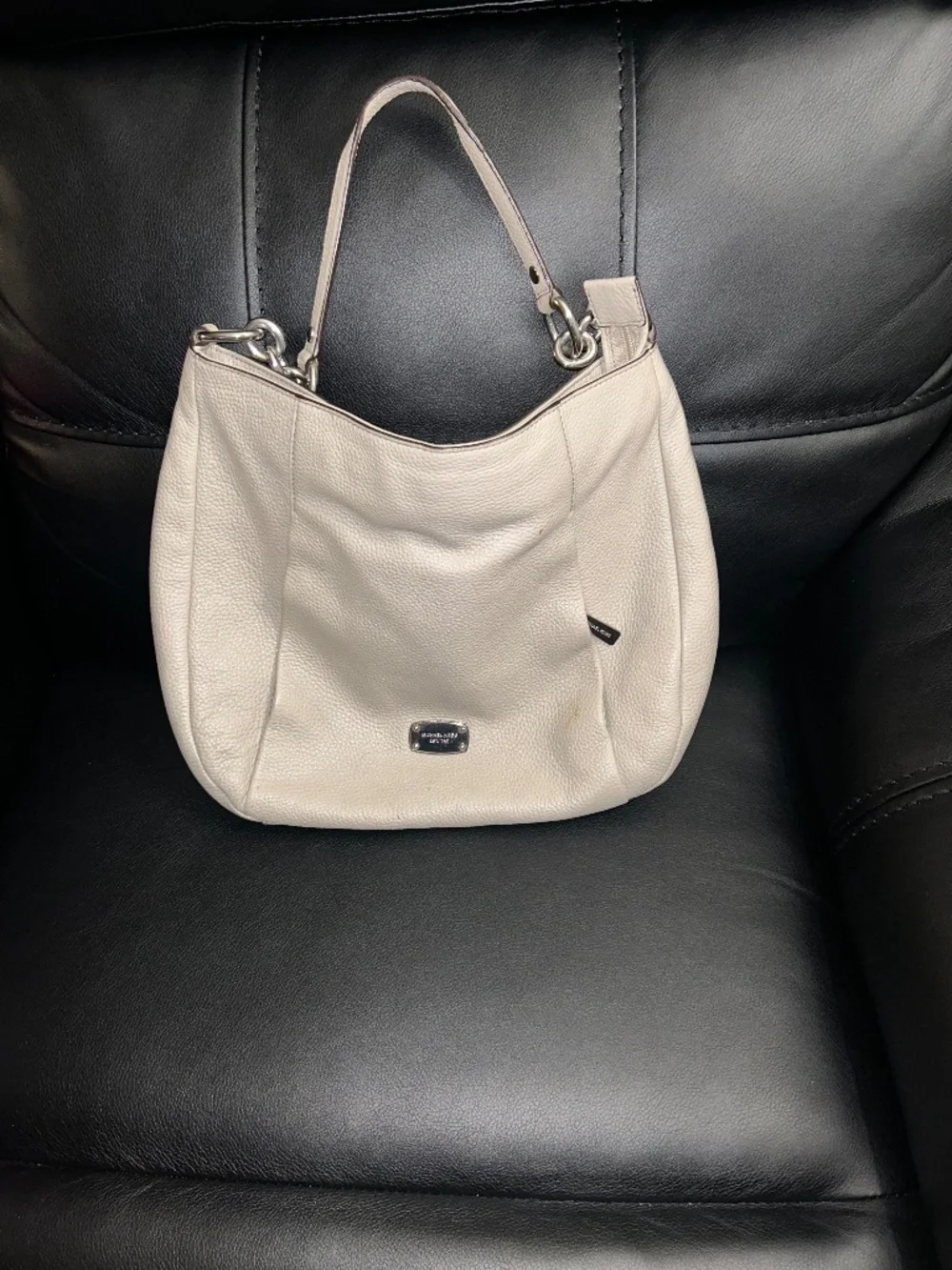 Beige large MK purse